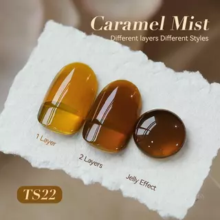 【Local】BORN RRETTY Caramel Mist Brown Jelly Gel ยาทาเล็บ Ice Clear Nude สีชมพูสี UV Soak Off เจลเคลือบเงาเล็บหยกเจล 15ml