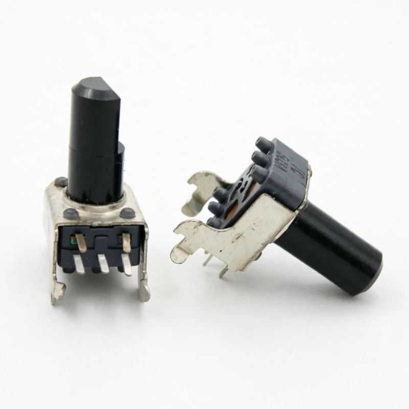 2PCS ALPS 09 ประเภทแนวนอน Dual Channel Potentiometer A50K 503A D แกน 13 มม.5 พิน