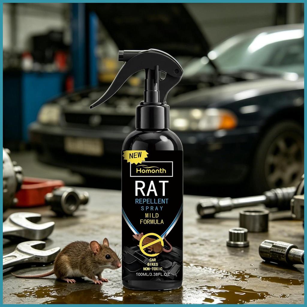 สเปรย์ควบคุมสัตว์สําหรับรถยนต์ 100ml Long-Lasting Safe Drive Spray Car Animal Drive for Outdoor RV V
