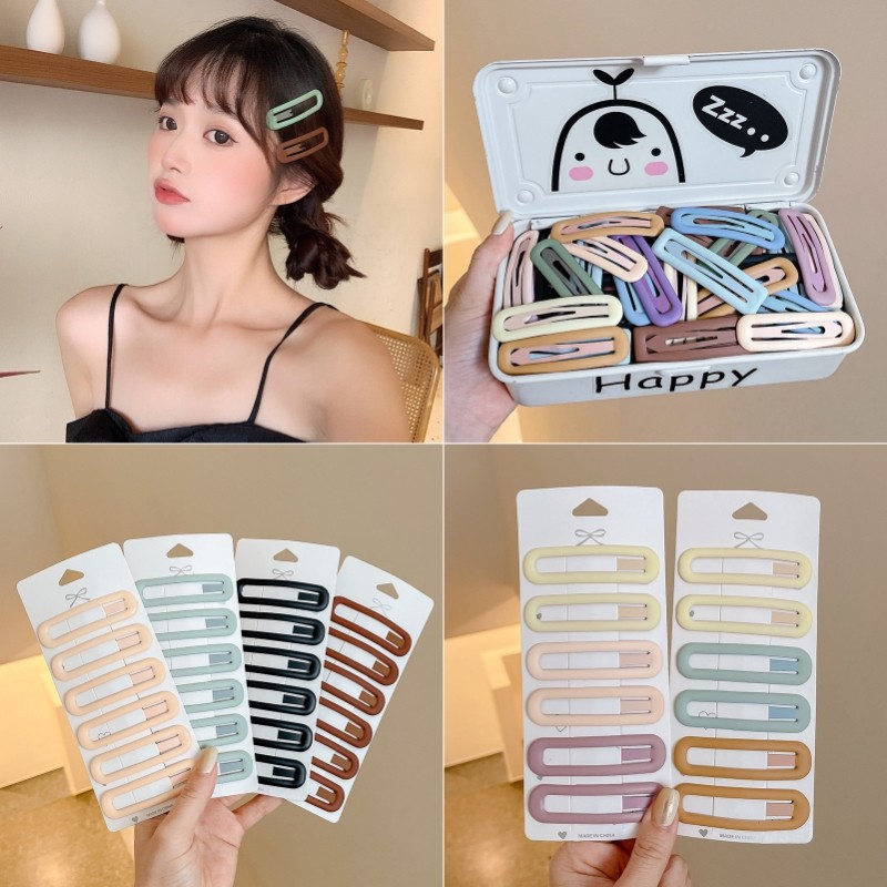20 ชิ้น/เซ็ต Dopamine Hair Clamp แฟชั่นเกาหลีหญิงด้านข้างระเบิด Clamp Bb Clamp เครื่องประดับผม