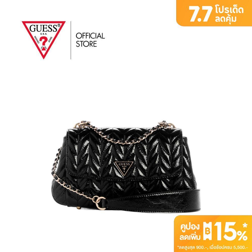 GUESS กระเป๋า รุ่น TQ972021 CHERYL CONVERTIBLE XBODY FLAP สีดำ