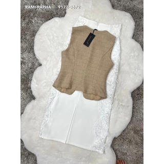 พร้อมส่ง เติม XS-2XL⚡️RM 9172 ชุดเซต เสื้อ+กระโปรงสีขาวแต่งลูกไม้ โทนสีผู้ดี **สไตล์สาวเวียด2026 เนื้อผ้าเกรดพรีเมี่ยม