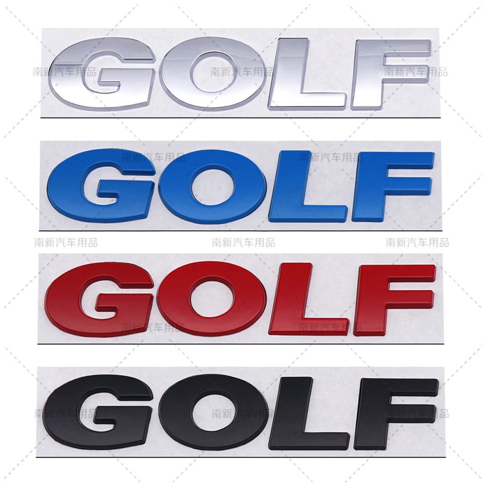 3D โลหะ GOLF Letter Emblem Fit Volkswagen VW Golf MK5 MK6 MK7 MK8 ด้านหลังด้านข้าง Fender รถ Mod Bad