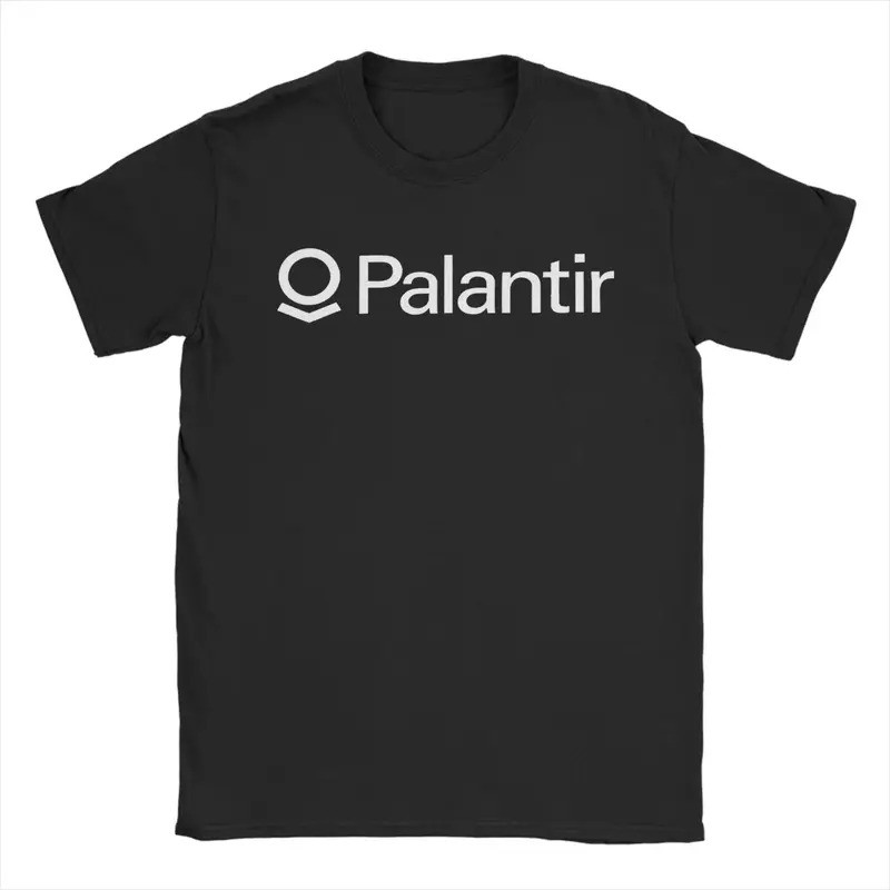 เสื้อยืด Palantir Company Loo ผ้าฝ้าย 100% สำหรับผู้ชาย เสื้อยืดสั่งทำยอดนิยม แขนสั้น สไตล์ Y2K เสื้