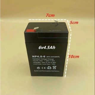 COD Battery 6v 4.5AH สามารถใส่แทน 4v4ahได้ แบตเตอรรี่สำรอง แบตเตอรี่ทดแทนสำหรับรถเด็กเล่น แบตเตอรี่แห้ง 6V 7AH