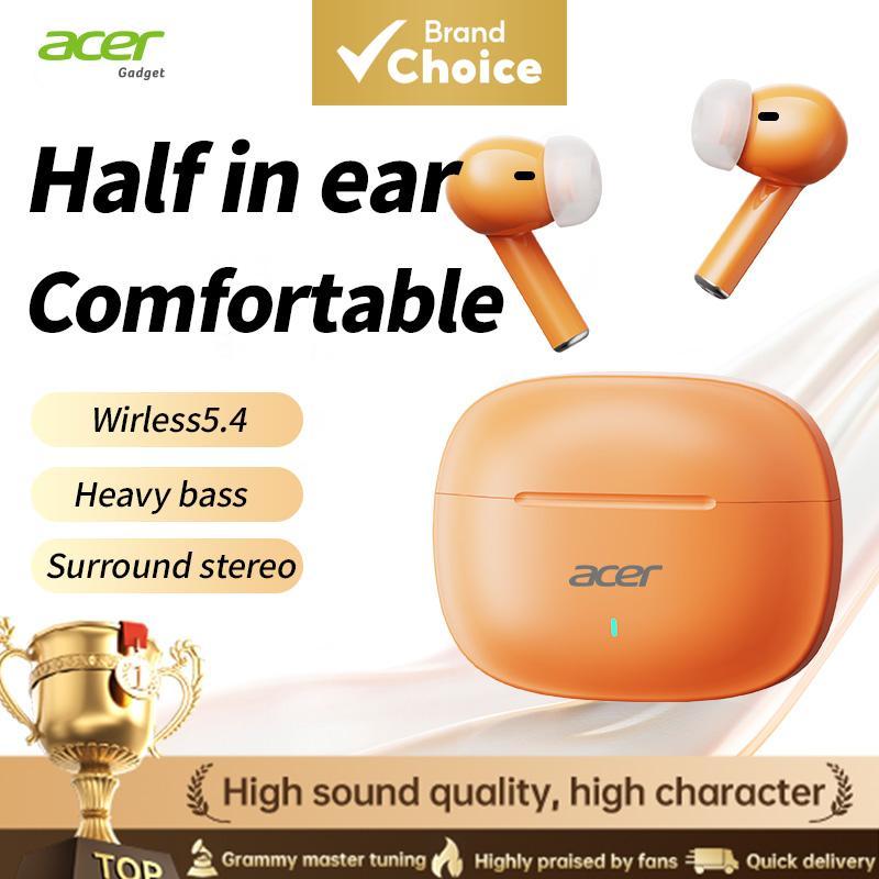 Acer โอ้504 หูฟังชุดหูฟังบลูทูธหูฟังหูฟังไร้สายพร้อมไมโครโฟนเสียงบิดเบือนต่ําการดําเนินงานสัมผัสเต็ม