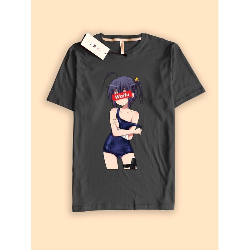 Kaos Tshirt Anime Waifu Rikka Chunibyo patient เสื้อยืดคอกลม S-5XL