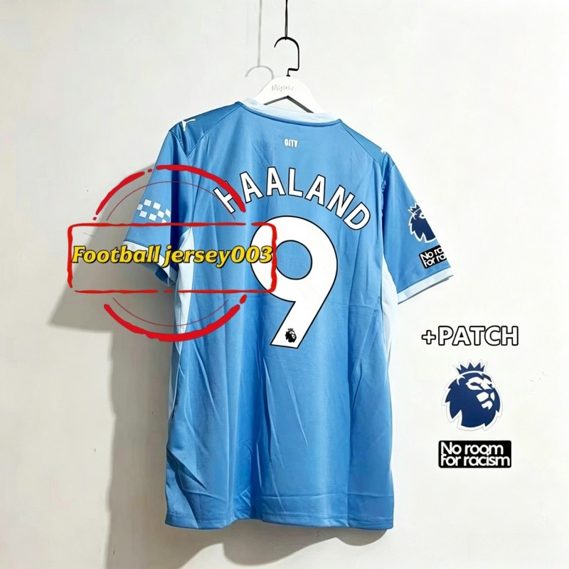 26-27 Fans Edition Mens ManCityTeam Home Short Sleeves Jersey T-shirt with