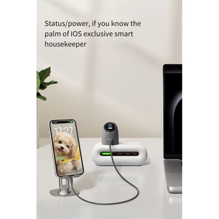 หัวชาร์จเร็ว TORRAS Big Eye จอสมาร์ท 60W PD Type-C สำหรับ iPhone MacBook