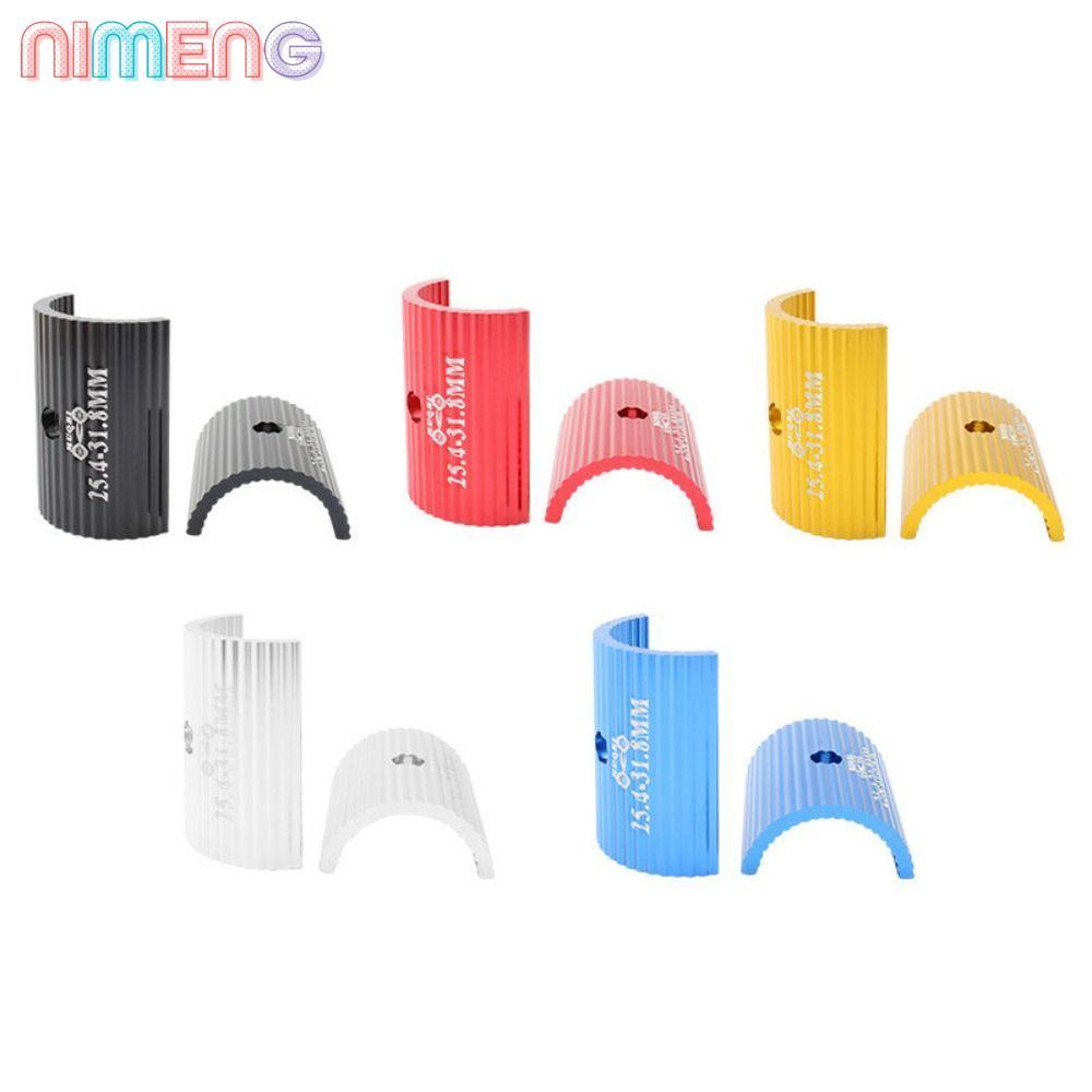 NIMENG การแปลงแฮนด์จักรยาน,อลูมิเนียม Shim 25.4mmTo31.8mm จักรยาน Spacer Conversion, 31.8 มม.ถึง 35 มม. 5 สีอะแดปเตอร์ปรับรูรับแสง