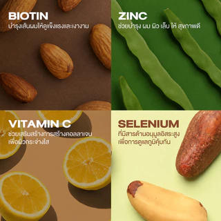 Swisse Biotin Forte With Vitamin C + Zinc ไบโอติน + ซิงค์