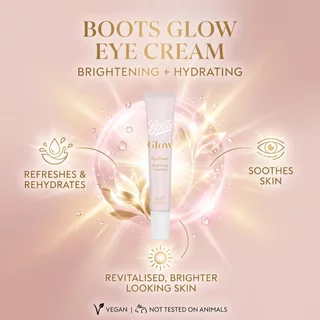 Boots Glow Eye Cream 15Ml บู๊ทส์ โกลว์ อายครีม 15 มล.