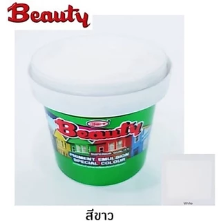 Beauty แม่สีน้ำอะครีลิคพิเศษ สีทาง่าย ฟิล์มสีสด คงทน ยึดเกาะดี ไม่หลุดล่อน มี 10 สีให้เลือก ขนาด 0.236 ลิตร , 0.9 ลิตร