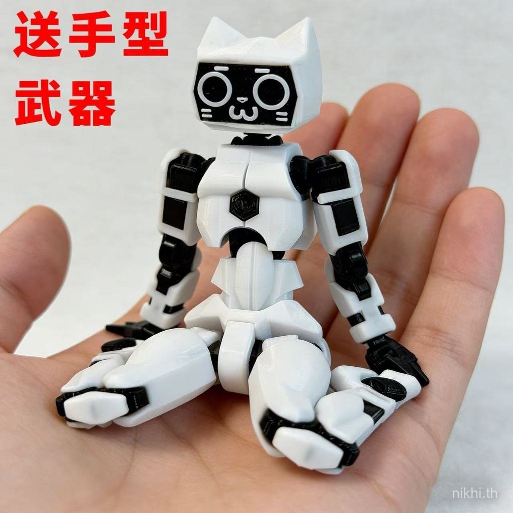 3d การพิมพ์รูป Joint Action Figure dummy13 TV Man Cat หูแมว Hakimi เครื่องประดับไม่จําเป็นต้องประกอบ