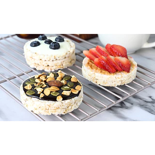 LUMLUM Organic Munpu Brown Rice Cake ข้าวพอง ข้าวกล้อง มันปู อบกรอบ ออร์แกนิค 100 g.