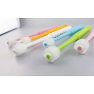 แปรงสีฟันเด็ก ทารก เด็กเล็ก 360 องศา แรกเกิด 0 - 3 ขวบ นำเข้าจากญี่ปุ่น STB Higuchi 360do BRUSH BABY POPOTAN Japan