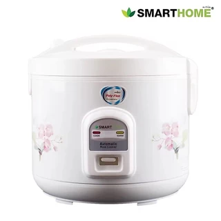 Smart home Rice Cooker หม้อหุงข้าวอุ่นทิพย์ 1.8 ลิตร เคลือบ รุ่น NC-R16 Poly flon Smart home