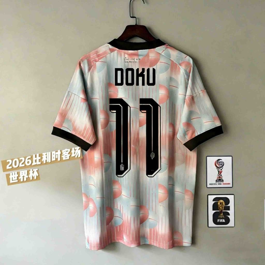 2026 Belgium Away Jersey Debraune Luca Cooper World Cup Football Short Sleeve Jersey Fan Version