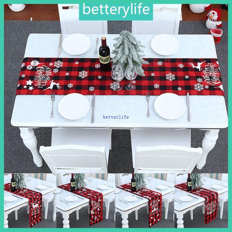 BTF Christmas Table Runner Holiday Table Runners ผ้าปูโต๊ะ Placemat สําหรับห้องรับประทานอาหาร