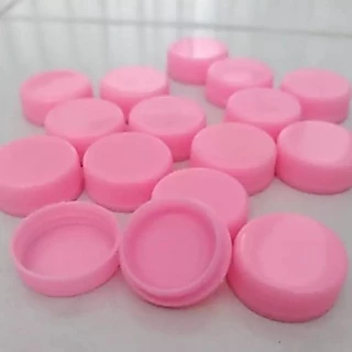 (สีชมพู) ตลับยาเปล่า ตลับครีม ตลับใส่ครีม 5 กรัม 100 ตลับ/ถุง