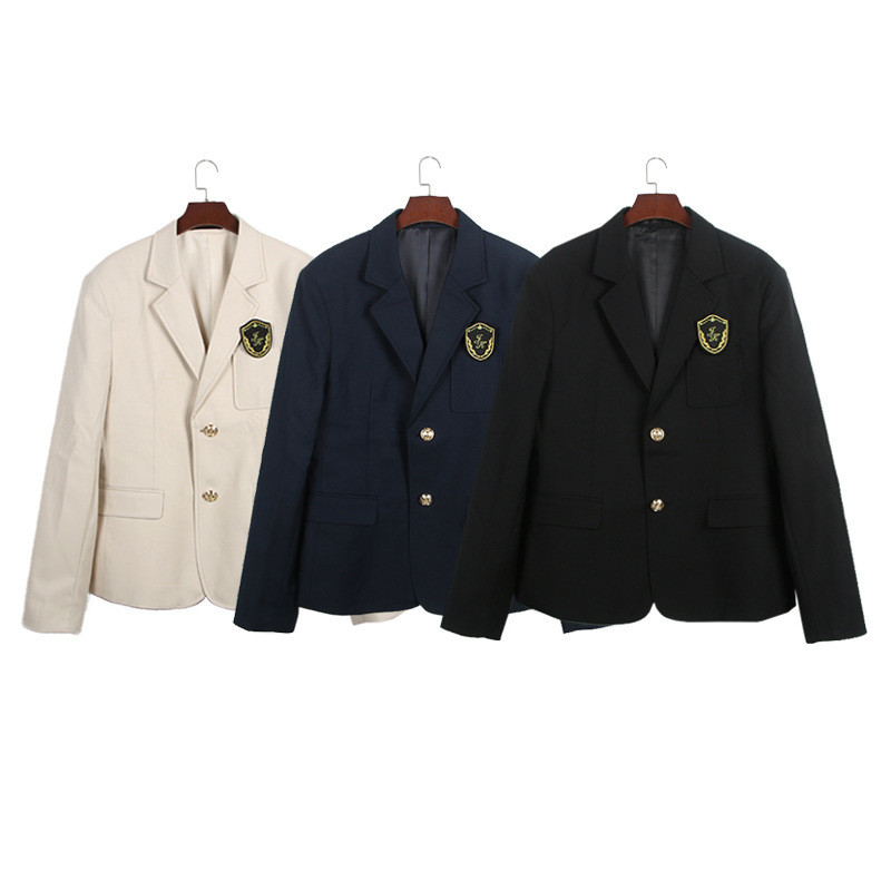 ญี่ปุ่น jk Uniform Small Suit Jacket [Jane & Kawago] Badge Suit Japanese JK Uniform Suit Jacket