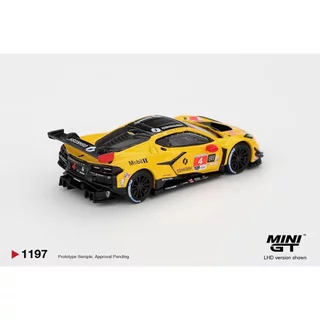 MINI GT No.1197 Chevrolet Corvette Z06 GT3.R #4 Corvette Racing by Pratt Miller Motorsports 2025 IMSA Daytona MGT01197