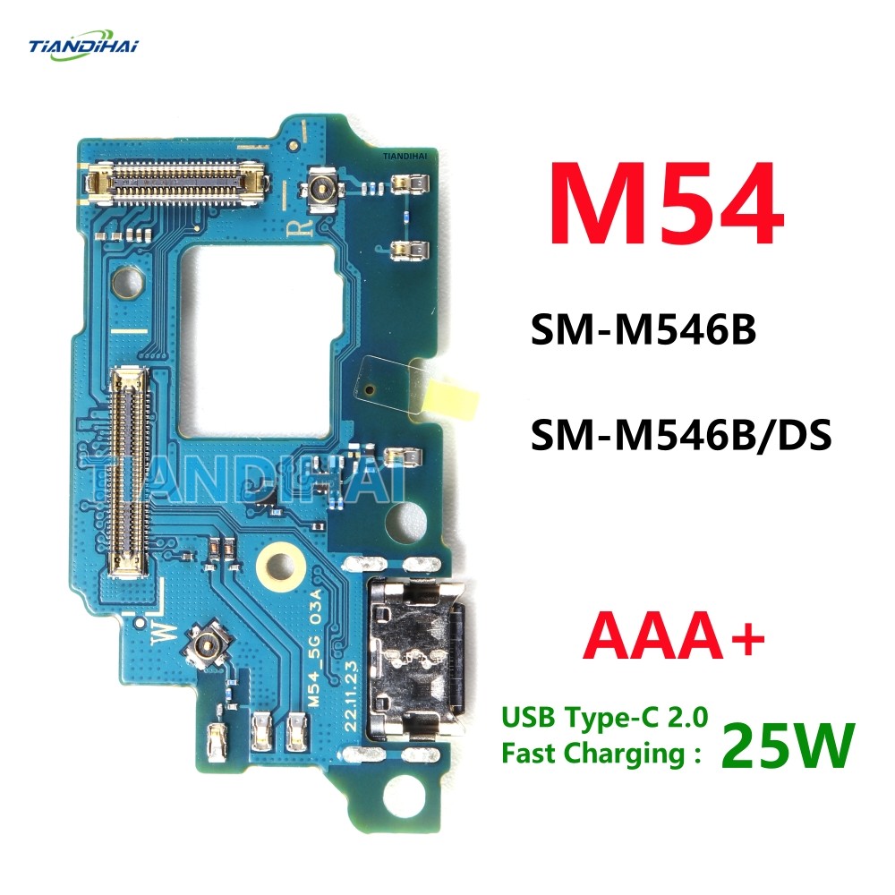 AAA + สําหรับ Samsung Galaxy M54 5G M546B M546B/DS M546 USB ชาร์จพอร์ต Flex สาย Type C Charger Conne
