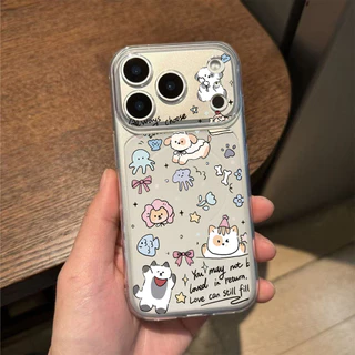 เคสไอโฟน 13 15 11 17 16 12 14 ProMax 7 8Plus XR X XS Max คอลเลกชันสัตว์น่ารัก