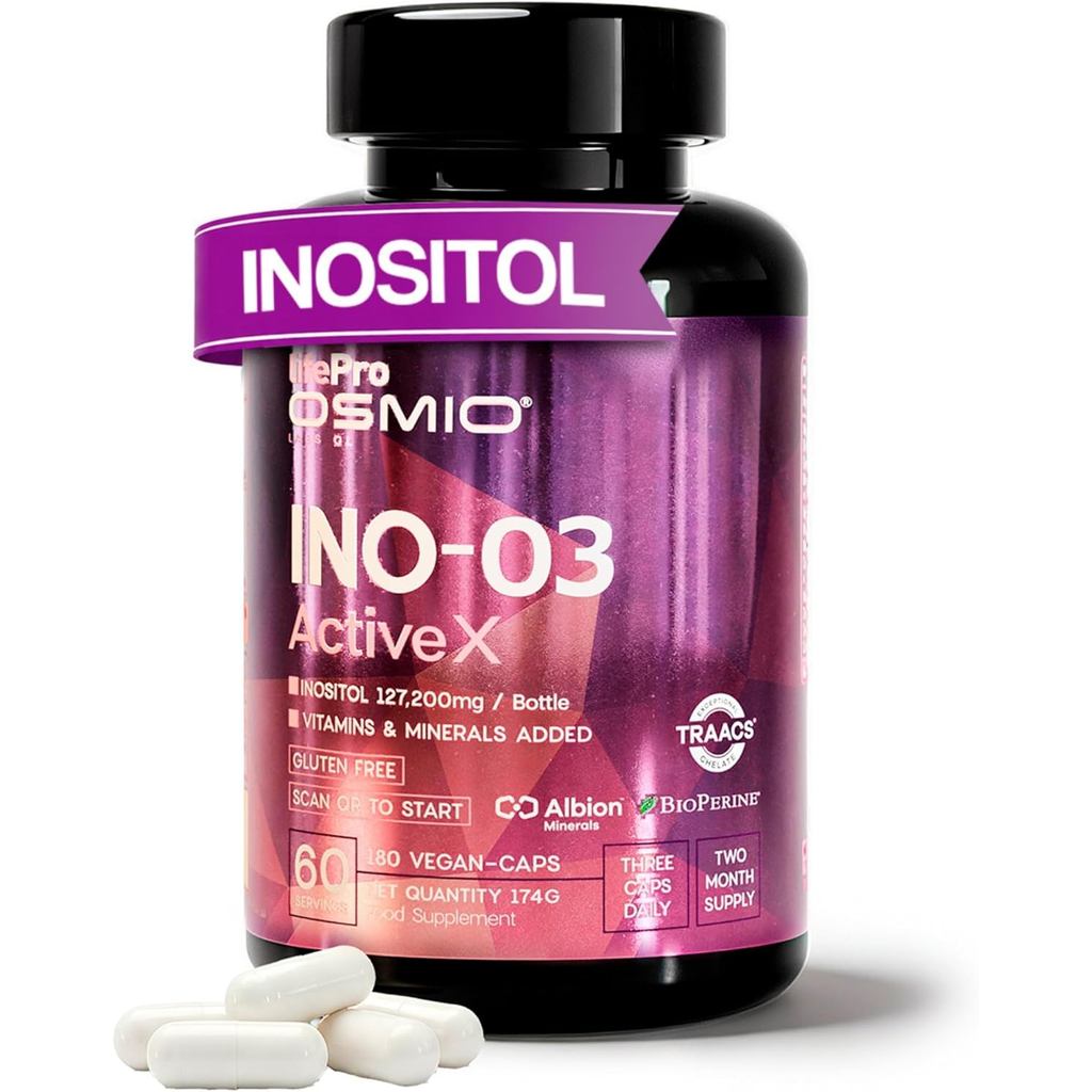 Life Pro Inositol Myo & D-Chiro Inositol 4240mg-Promote ฮอร์โมนเพศหญิงและการเผาผลาญ เพิ่มพลังงานเซลล