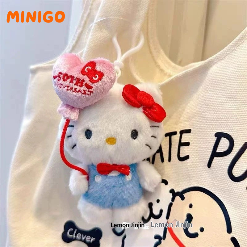 Hello Kitty Plush จี้น่ารักกระเป๋าพวงกุญแจของขวัญกระเป๋านักเรียน