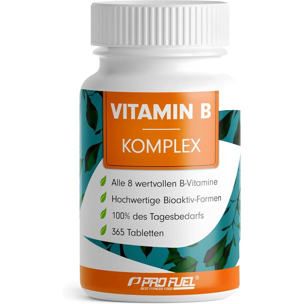วิตามิน Bumplex 365 Tabletten - B Komplex mit B12 - alle 8 B-Vitamine (B1, B2, B3, B5, B6, B7, B9, B