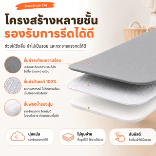 DH ผ้ารองรีดสะท้อนความร้อน ผ้ารองรีด ทนความร้อน ผ้าคลุมโต๊ะรีดผ้า แถบยางยืดปรับระดับได้ เหมาะสําหรับที่รองรีด ขนาดต่างๆ