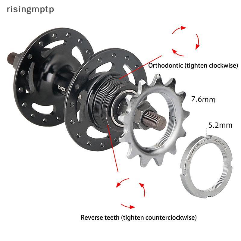 Risingmptp] 13T/14T/15T/16T/17T/18T เกียร์คงที่ 1 ความเร็วล้อจักรยาน Cogs Sproet Loing สําหรับ Fixed Tra Bike Hub ใหม่