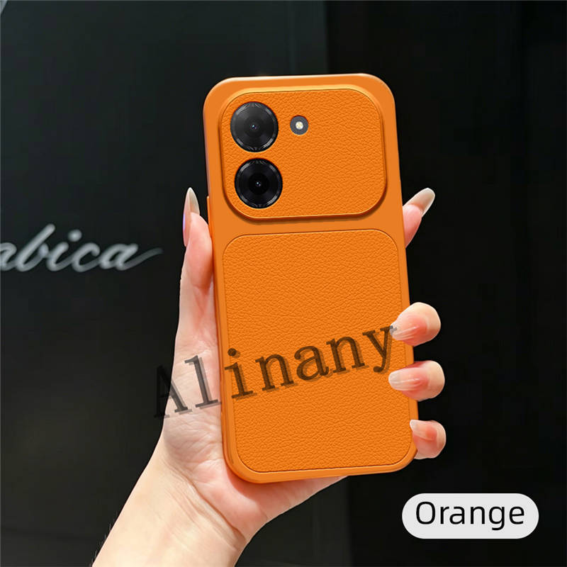 สําหรับ Xiaomi Poco C71 กรณีซิลิโคนนุ่ม TPU หนัง PU สีทึบปกหลังสําหรับ Poco C71 เคสโทรศัพท์