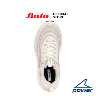 Bata บาจา Power รองเท้าวิ่งออกกำลังกาย แบบผูกเชือก สำหรับผู้หญิง รุ่น ENERGY RIPPLE สีเบจ 5908002 สีดำ 5906002
