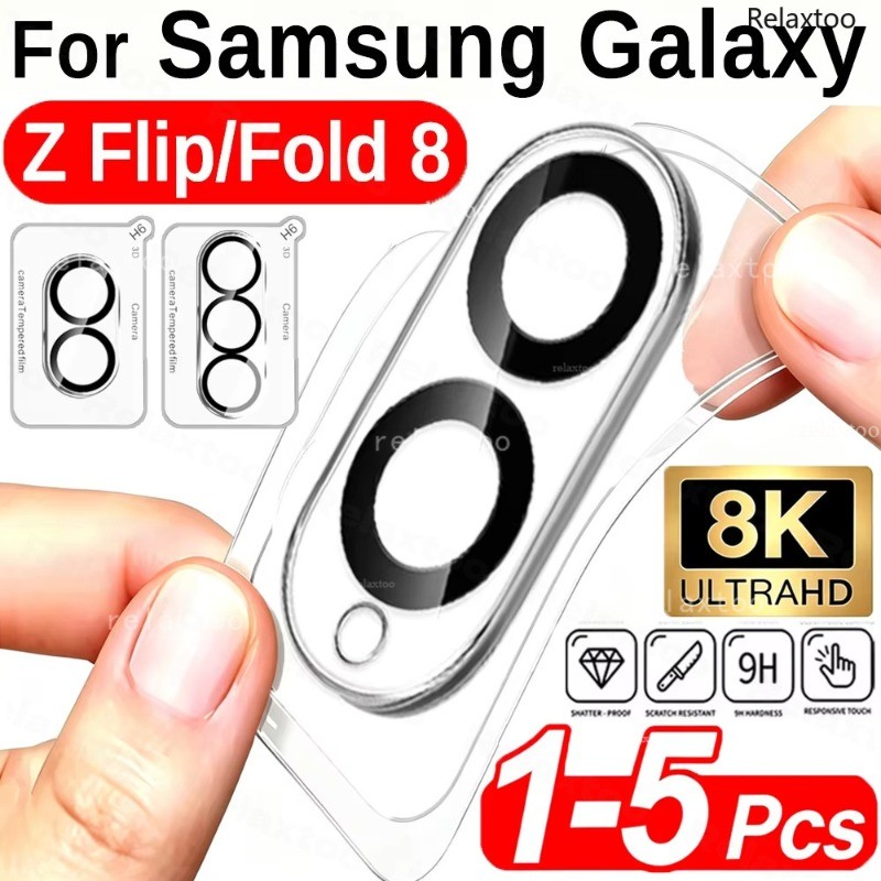 Clear 3D เลนส์ป้องกันฟิล์มสําหรับ Samsung Galaxy Z พับพลิก 8 Fold8 Flip8 Ultra 8Ultra ZFold8Ultra ZFold 8 ZFlip8 5G HD คลุมทั้งหมดกล้องกระจกนิรภัยป้องกันหน้าจอป้องกันฟิล์ม
