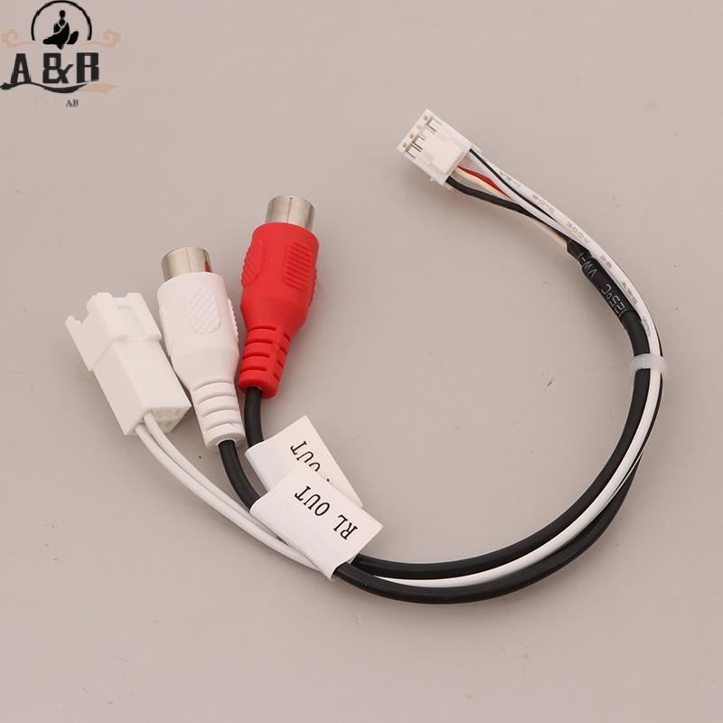 [A&B] 8P RCA RR RL เอาต์พุตเสียงชาย\Female ปลั๊กสาย Android รถวิทยุมัลติมีเดีย Universal TS10 TS18 8