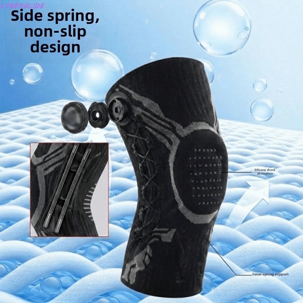 CYBERGLIDE Joint Support ปรับได้พร้อมสนับเข่า Knob, อุปกรณ์กีฬา อุปกรณ์ป้องกันเข่ายืดหยุ่นระบายอากาศ