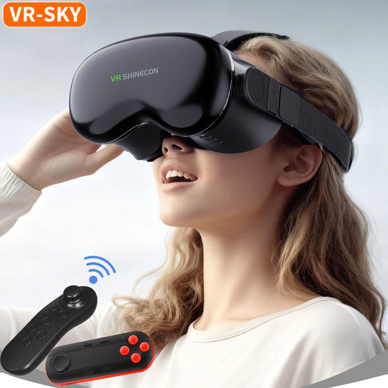 VR SHINECON ชุดหูฟัง All-in-One HD Movie BOX Enhanced VR Glasses 4OWM