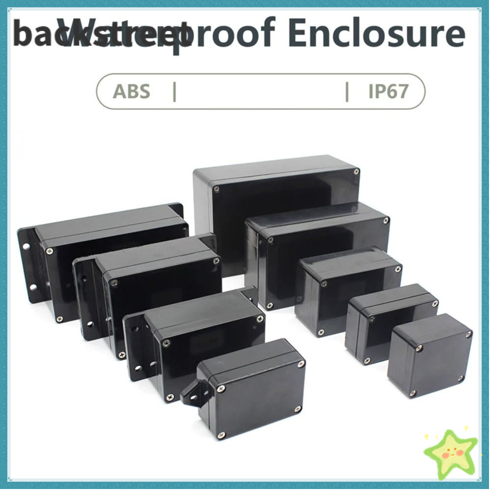 BACKSTAGEREETDVKU Black Box, กันฝุ่น IP67 Junction Box, Professional กันน้ําพลาสติก ABS อิเล็กทรอนิก