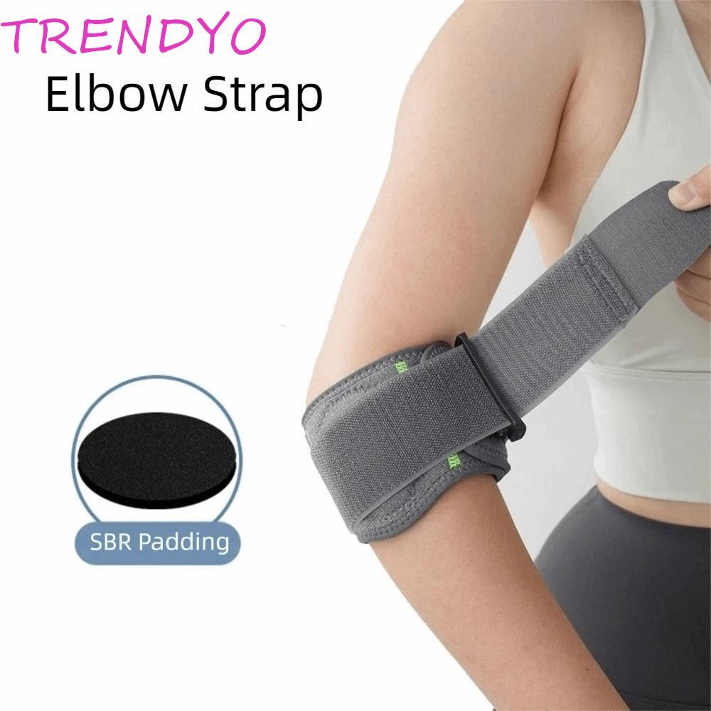 TRENDYO สายรัดข้อศอก, การบีบอัดระบายอากาศรองรับศอก Pads, ฟิตเนสบาสเกตบอลปลายแขนข้อศอกป้องกันการออกกําลังกายทุกวันเทนนิสข้อศอกรั้งแบดมินตัน