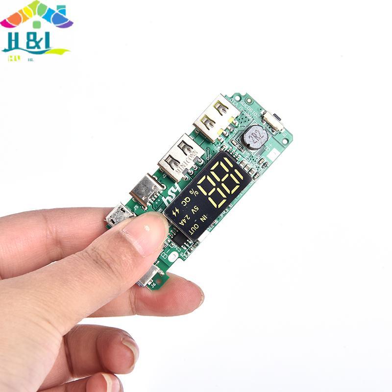 H&L LED 5V 2.4A USB 18650 Charger Board Overcharge Circuit Protection
 {th}