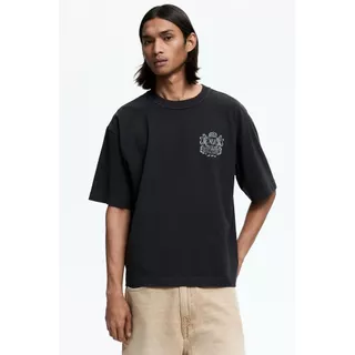 H&M(เอชแอนด์เอ็ม) เสื้อยืดพิมพ์ลายแบบหลวม ผู้ชาย 1262292_5