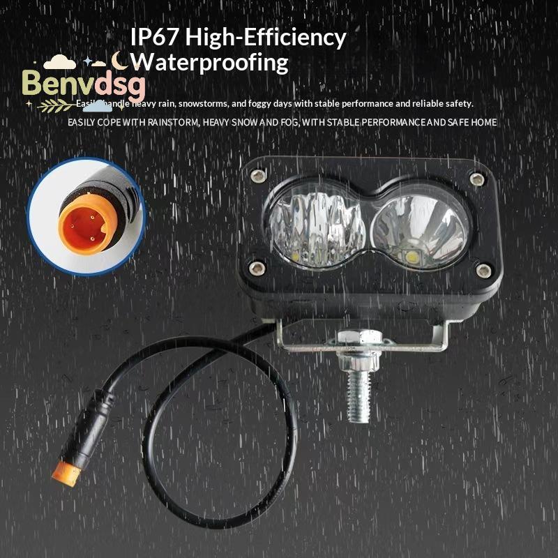 [Benvdsg-t] 3 นิ้ว LED Pod Spotlight Super Bright IP67 ไฟหน้ากันน้ําสําหรับ Ridstar Q20 รถจักรยานยนต