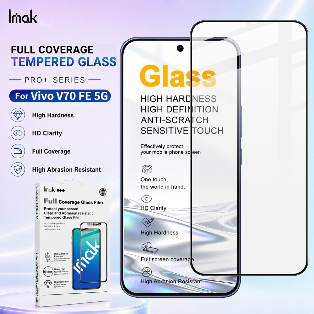 ฟิล์มกระจก สำหรับ Vivo V70 FE Elite 5G ป้องกันลายนิ้วมือ 9H ความแข็ง HD Clear FM0003