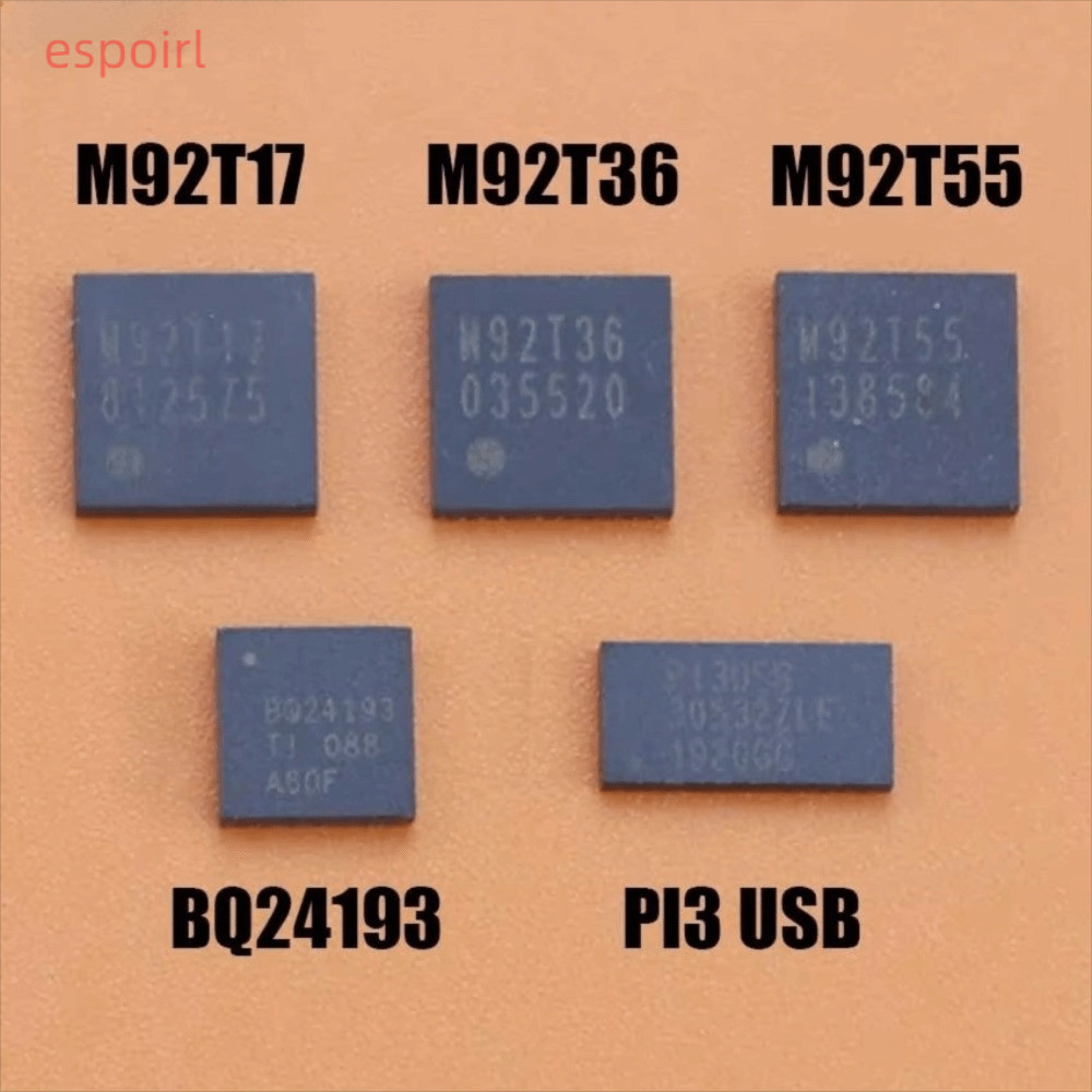 ESPOIR ชิปการจัดการการชาร์จ, Surface Mount M92T36 P13USB BQ24193 M92T17 เมนบอร์ดชิป,อิเล็กทรอนิกส์ส่