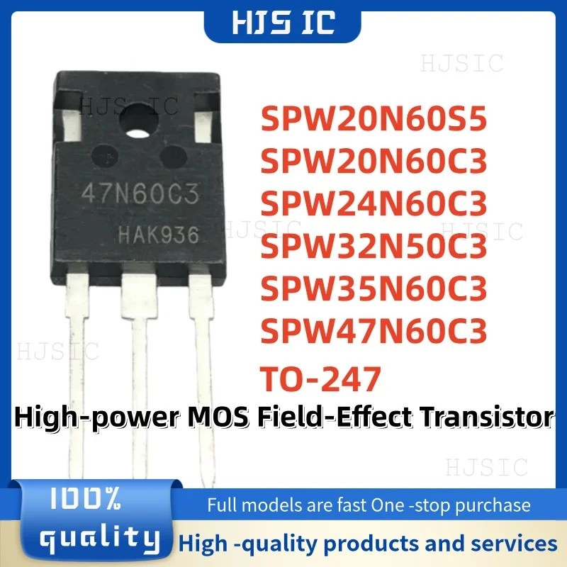 5PCS SPW20N60S5 SPW20N60C3 SPW24N60C3 SPW32N50C3 SPW35N60C3 SPW47N60C3 20N60S5 20N60C3 C3 ทรานซิสเตอ
