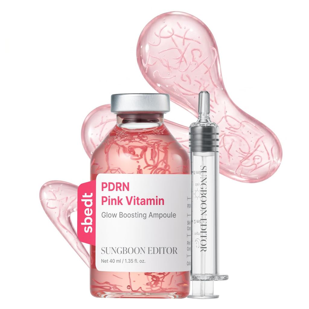 SUNGBOON EDITOR Glow Intensive PDRN Ampoule, Copper Peptides & Vitamin B12 Serum for Face with Colla