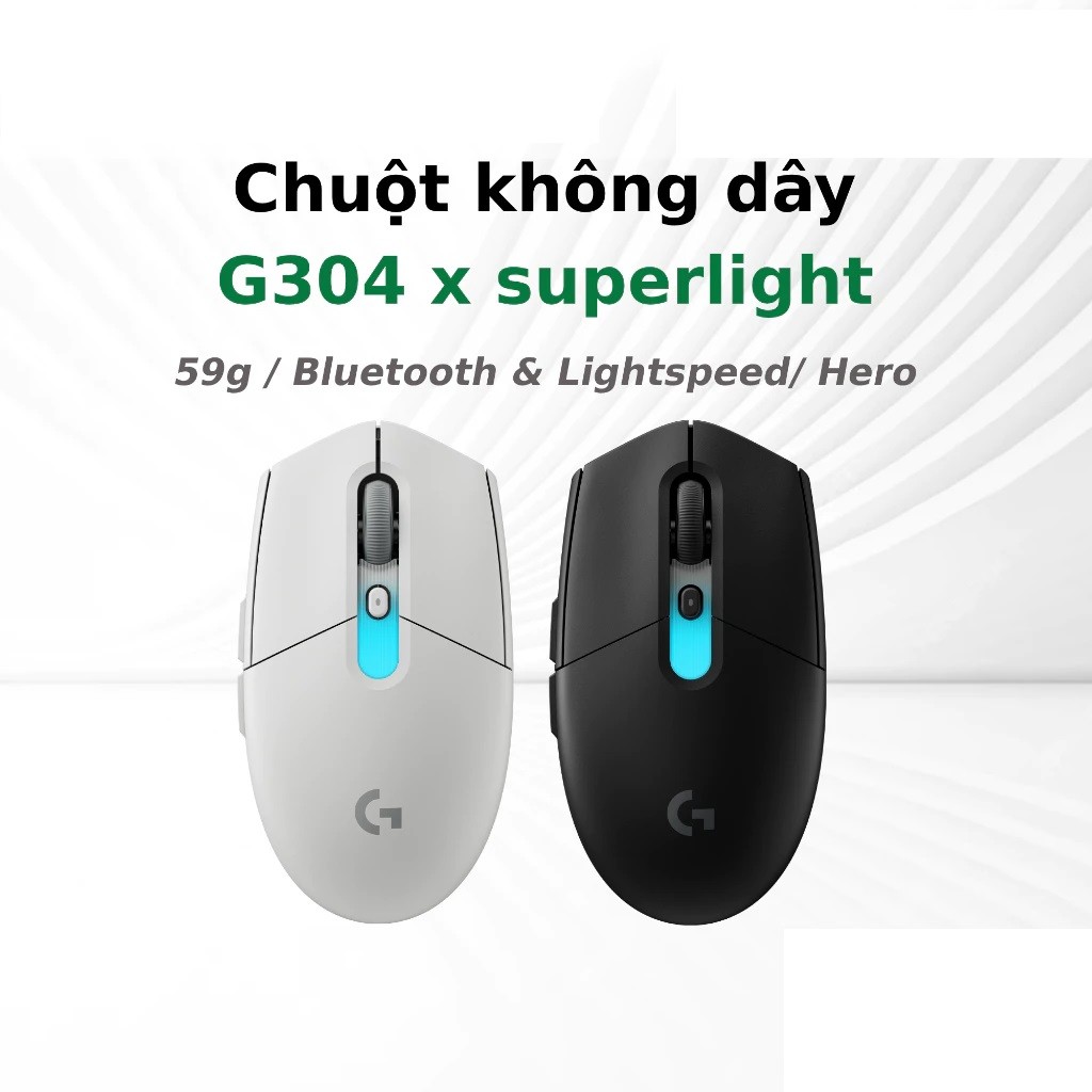 Logitech G304 LIGHTSPEED เมาส์เกมมิ่งไร้สาย เซนเซอร์ HERO 12K DPI สีดำ