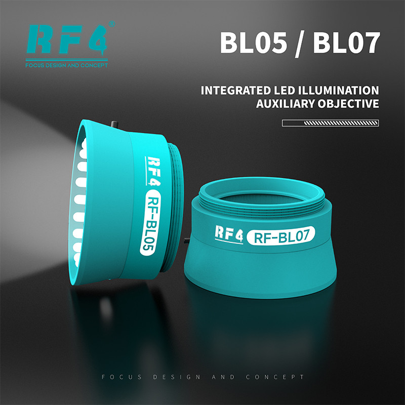 RF4 RF-BL05/BL07 แบบบูรณาการ LED ความสว่างเสริมวัตถุประสงค์ Builtin Dual LED โมดูลเครื่องส่งสัญญาณสูงสําหรับซ่อมกล้องจุลทรรศน์